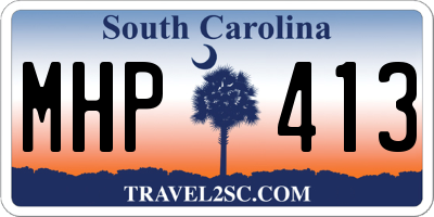 SC license plate MHP413