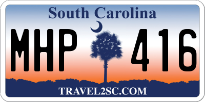 SC license plate MHP416