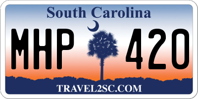 SC license plate MHP420