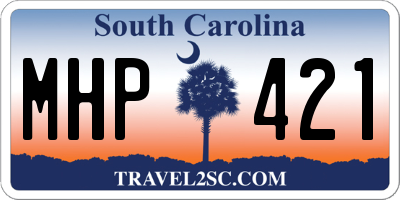 SC license plate MHP421