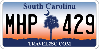 SC license plate MHP429