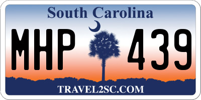 SC license plate MHP439