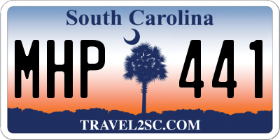 SC license plate MHP441