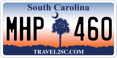 SC license plate MHP460