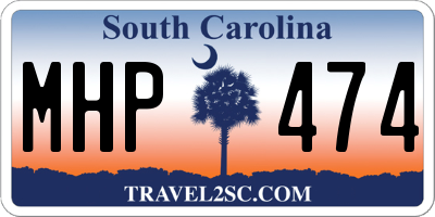 SC license plate MHP474