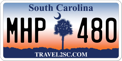 SC license plate MHP480