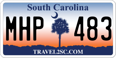 SC license plate MHP483