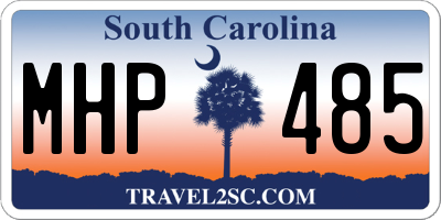 SC license plate MHP485