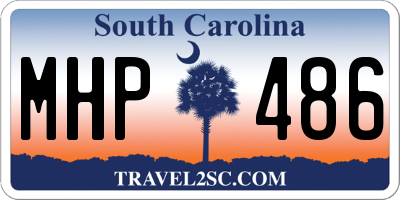 SC license plate MHP486