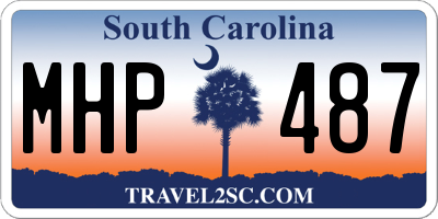 SC license plate MHP487