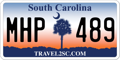SC license plate MHP489