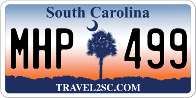 SC license plate MHP499