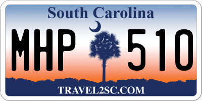SC license plate MHP510