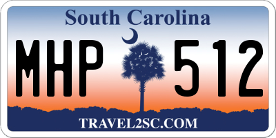 SC license plate MHP512