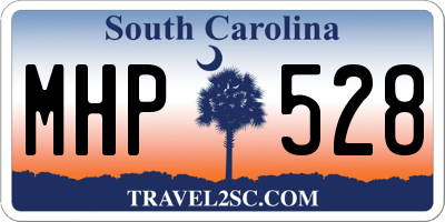 SC license plate MHP528