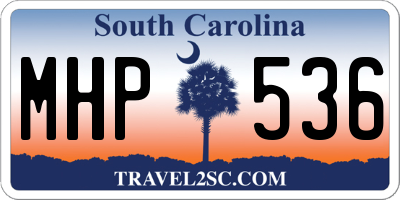 SC license plate MHP536