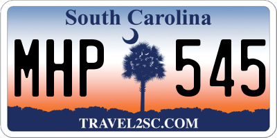 SC license plate MHP545