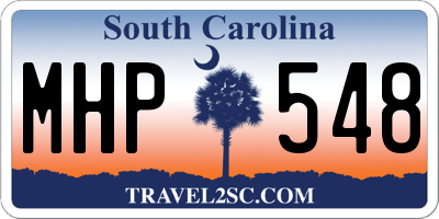 SC license plate MHP548