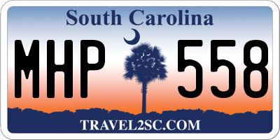 SC license plate MHP558