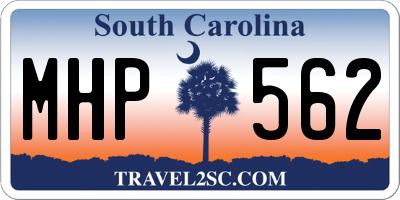 SC license plate MHP562