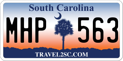 SC license plate MHP563