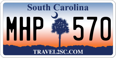 SC license plate MHP570