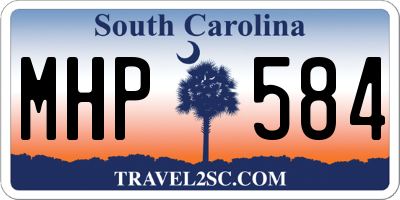 SC license plate MHP584