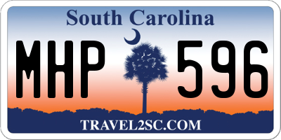 SC license plate MHP596