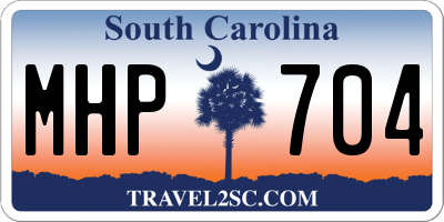 SC license plate MHP704
