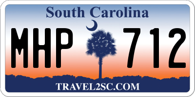 SC license plate MHP712