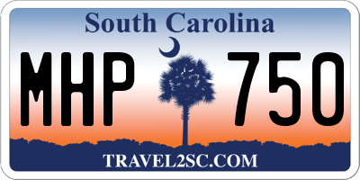 SC license plate MHP750