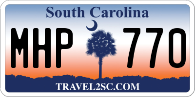 SC license plate MHP770