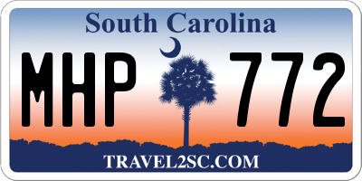 SC license plate MHP772