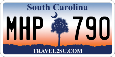 SC license plate MHP790