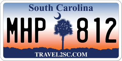SC license plate MHP812