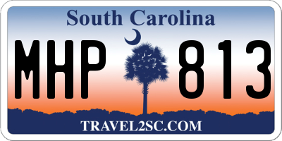 SC license plate MHP813