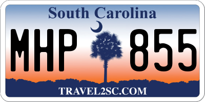 SC license plate MHP855