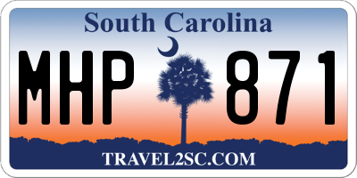 SC license plate MHP871