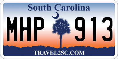 SC license plate MHP913