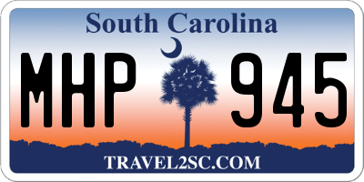 SC license plate MHP945