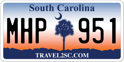 SC license plate MHP951
