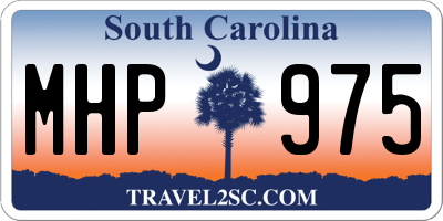 SC license plate MHP975