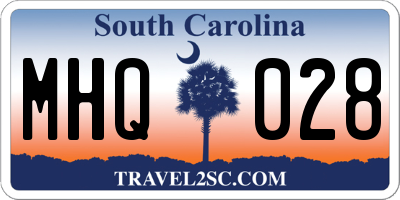 SC license plate MHQ028