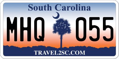 SC license plate MHQ055