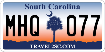 SC license plate MHQ077