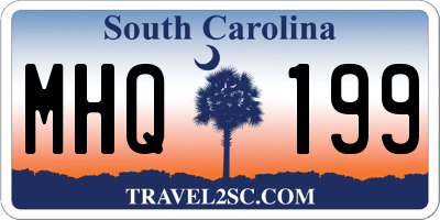 SC license plate MHQ199