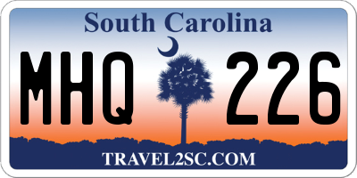 SC license plate MHQ226