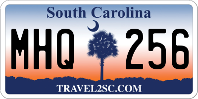 SC license plate MHQ256