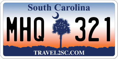 SC license plate MHQ321