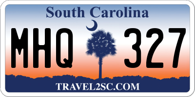 SC license plate MHQ327